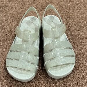 Crocs, Glittery Clear Sandals, Girl Size 13